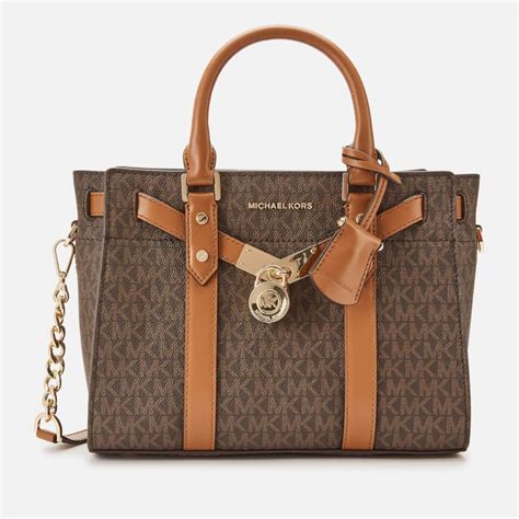 michael kors bags michael kors hamilton small satchel crossbody bag|Michael Kors opened satchel purse.